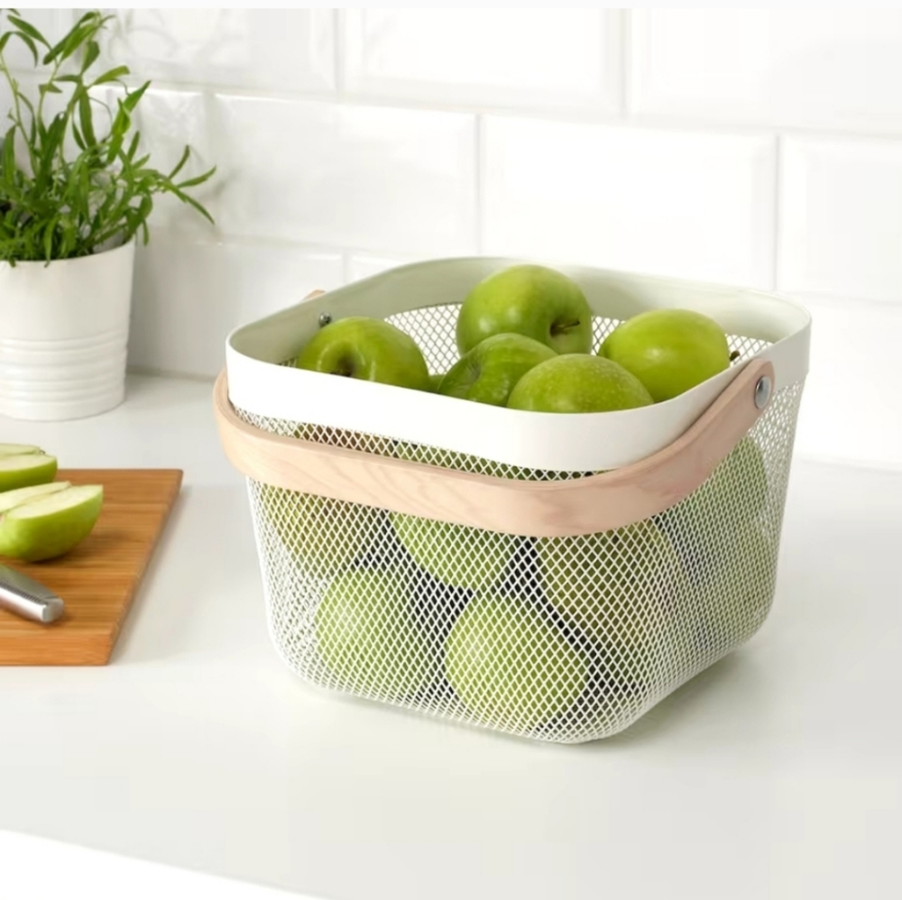 RISATORP Wire Basket Pale Blue